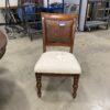 Modern Pineapple Pedestal Dining Table with 4 Rattan Chairs