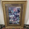 Grapes Still Life Print w/ Elegant Cold Colored Frame