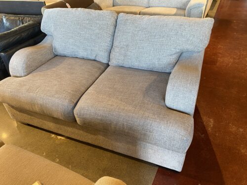 Soft Upholstered Grey Loveseat