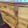 Rustic Bow Front Six Drawer Dresser