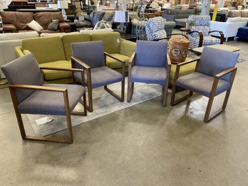 US FURNITURE Office Style Square Accent Chair Set of 4