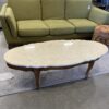 Vintage Speckle Marble Top Coffee Table