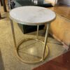 Marble and Gold Side Table