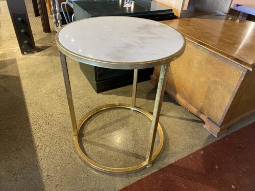Marble and Gold Side Table