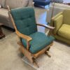 Vintage Rocking Chair With Floral Cushion