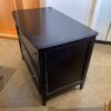 Black Dresser with Two Deep Drawers