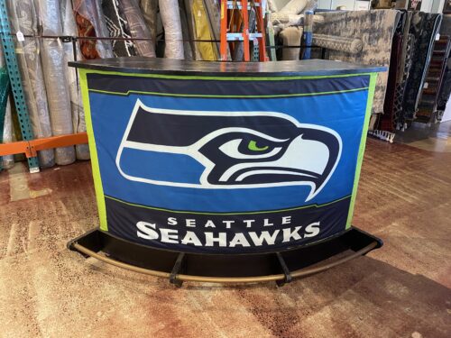 Seahawks 12th Man Mini Bar on Wheels