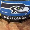 Portable Bar on Wheels with Seahawks Theme