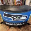 Portable Bar on Wheels with Seahawks Theme