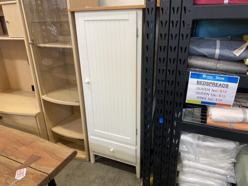 White Wood Stand-Alone Pantry