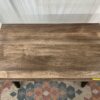 Metal & Wood Leaning Desk w/ 2 Shelves