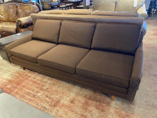 VILLAGE FURNITURE INC Brown Three Seater Couch