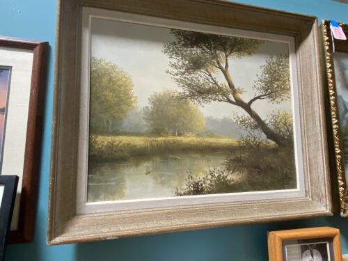 Sunlit Riverside Oil Painting