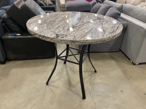 Round Marbled Epoxy Table
