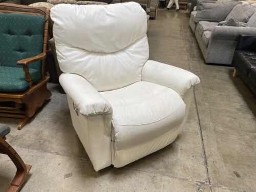 LA-Z-BOY James Power Recliner in White Leather