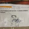 SEARS/CRAFTSMAN 20" Scroll Saw Contractor Series Model #113.2364