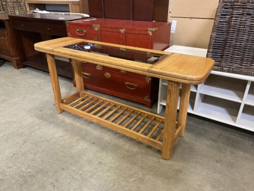 Natural Oak Surfboard Ladder Based Sofa Table