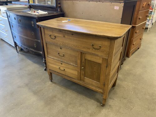 Rustic Rolling Oak Mini Dresser