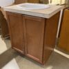 Double Door Stone Tile Sink Cabinet