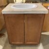 Double Door Stone Tile Sink Cabinet