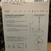 NEW! QUOIZEL Covington 3-Light Pendant, Black & Gold Model#5055217