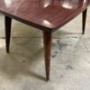 Modern Mid-Century Dark Cherry 2 Tier End Table