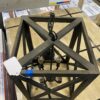 Rustic Farmhouse Black X Frame Chandelier