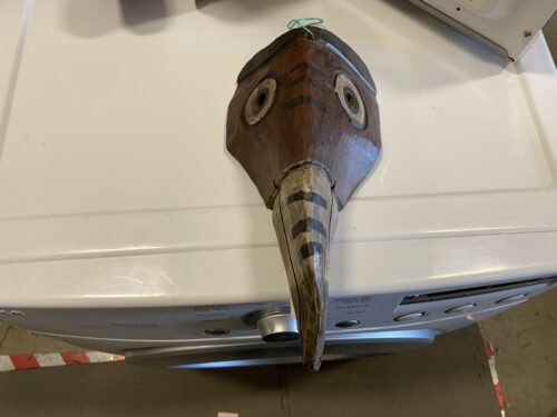 Hand Carved Antique Guatemalan Crow Mask