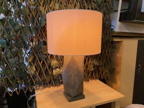 Angular Modern Textured Table Lamp