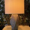 Angular Modern Textured Table Lamp
