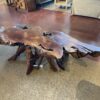 Rustic Live Edge Burl Coffee Table