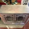 CLASSIC CONCEPTS Silver & Mirror Wine Cabinet