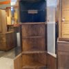 Lighted Glass Door Corner Cabinet