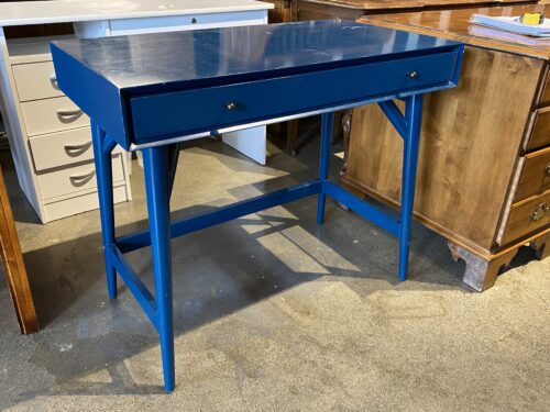 Deep Teal Single Drawer Writing Desk