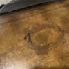 Leather Strapped Old-World Map Barrel Table