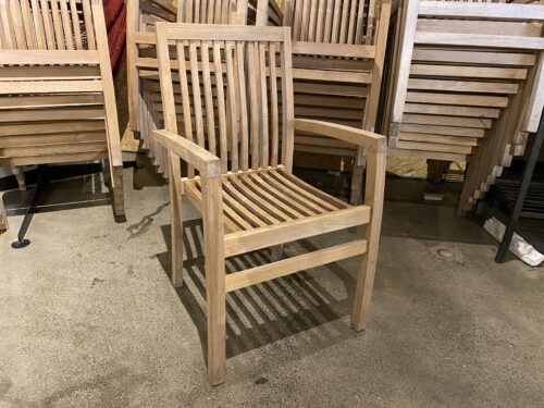 Warm All-Wood Patio Chair