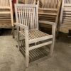 Pale All-Wood Patio Chair