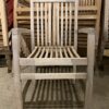 Pale All-Wood Patio Chair