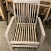 Pale All-Wood Patio Chair
