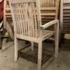 Pale All-Wood Patio Chair