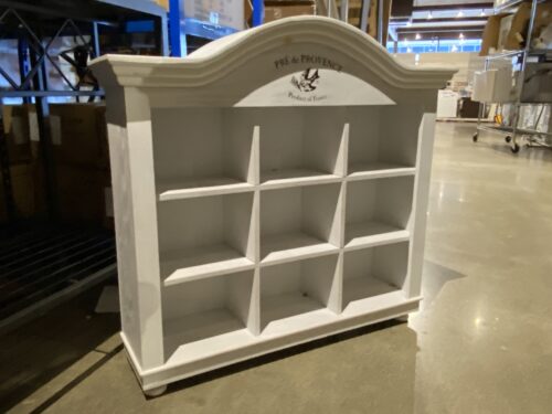 White "Pre De Provence" Cubby Shelf