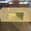 Wide White Media Stand