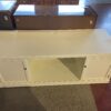 Wide White Media Stand
