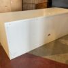 Wide White Media Stand