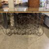 32-Bottle Wine Storage Table w/ Glass Topper