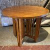 Round Mission Style Foyer Table
