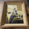 Cross Stitch Rendition of "Women in Blue Reading Letter" by Johannes Vermeer