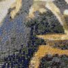Cross Stitch Rendition of "Women in Blue Reading Letter" by Johannes Vermeer