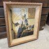Cross Stitch Rendition of "Women in Blue Reading Letter" by Johannes Vermeer