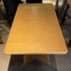Angled-Leg Blonde Dining Table